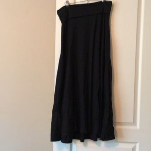 LuLaRoe maxi SOLID BLACK!!!! size M GUC